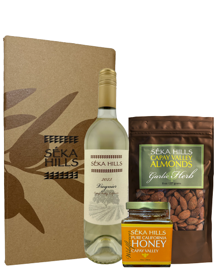 Why Nut, Honey? with Viognier & Garlic Herb Almonds