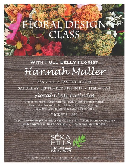 Floral Design Class 9/9/17